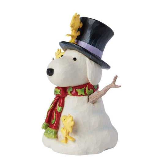 Snoopy Snowman Figurine by Jim Shore 6015031 Snoopy Snowman Figurine by Jim Shore 6015031