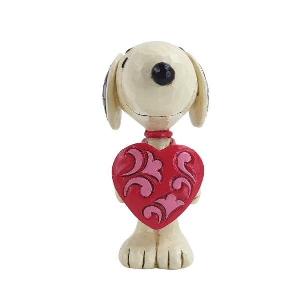 Snoopy Wearing Heart Sign Peanuts Figurine By Jim Shore 6011953