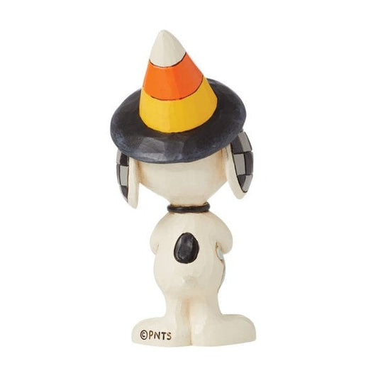 Snoopy with Candy Corn Hat Mini Peanuts Figurine By Jim Shore 6016582 Snoopy with Candy Corn Hat Mini Peanuts Figurine By Jim Shore 6016582