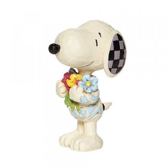 Snoopy with Flowers Mini Figurine By Jim Shore Snoopy with Flowers Mini Figurine By Jim Shore