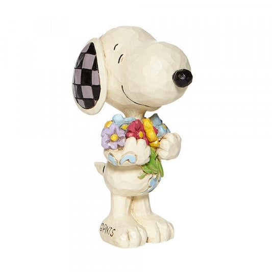Snoopy with Flowers Mini Figurine By Jim Shore Snoopy with Flowers Mini Figurine By Jim Shore