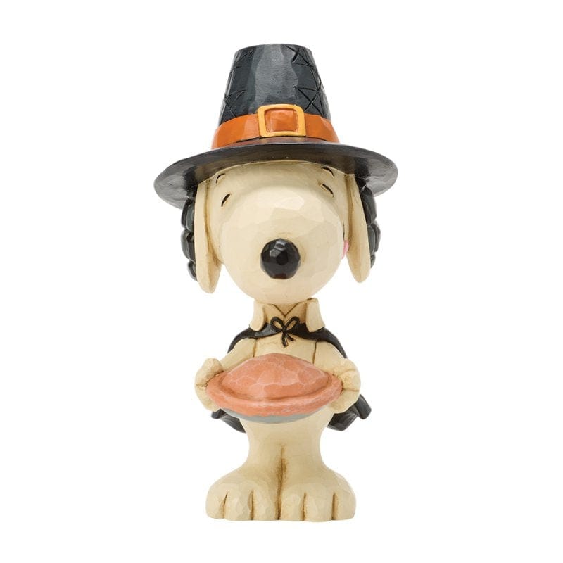Snoopy with Pumpkin Pie Mini Peanuts by Jim Shore 6018514 Snoopy with Pumpkin Pie Mini Peanuts by Jim Shore 6018514