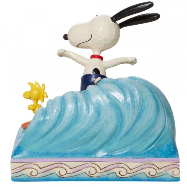 Snoopy & Woodstock Surfing Figurine By Jim Shore
