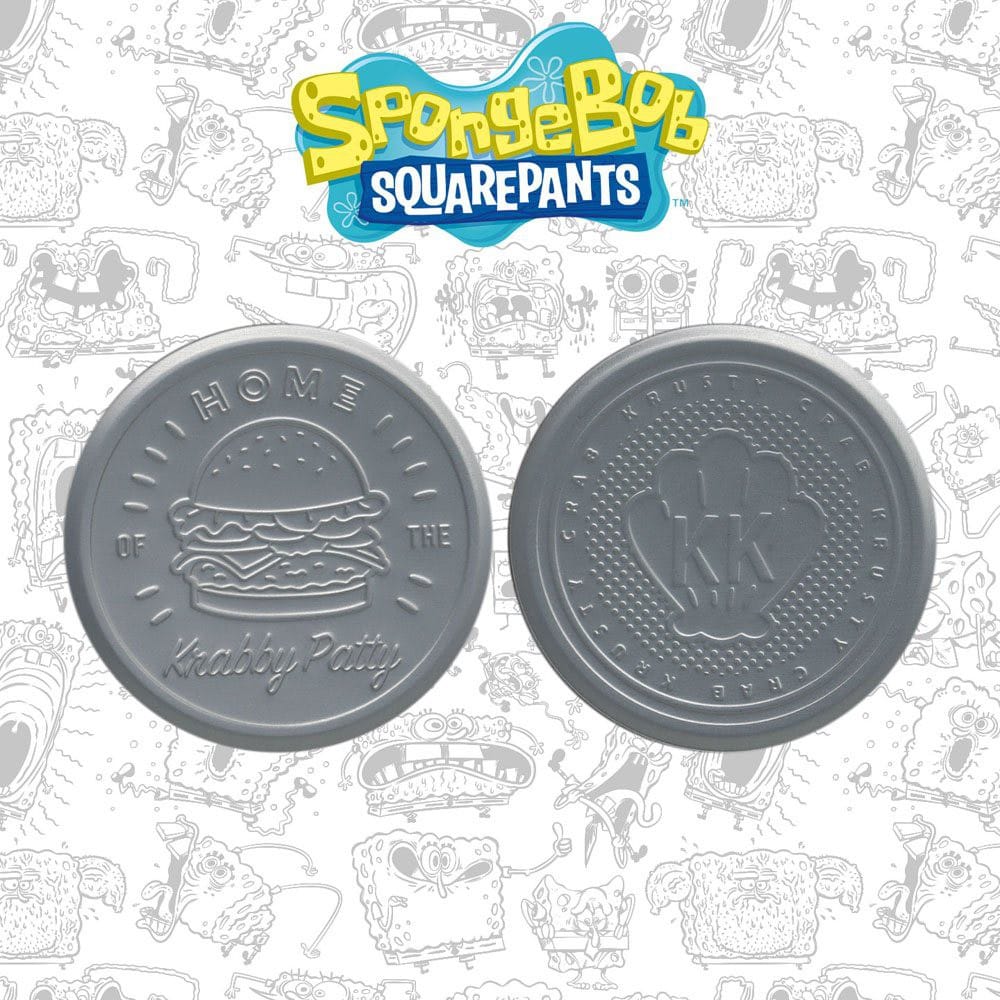 SpongeBob SquarePants Set of 4 Embossed Metal Coasters SpongeBob SquarePants Set of 4 Embossed Metal Coasters