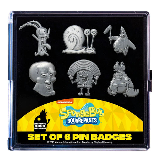 Spongebob Squarepants Set Of 6 Limited Edition Badges Spongebob Squarepants Set Of 6 Limited Edition Badges