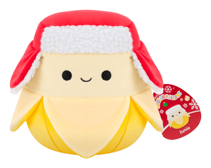Squishmallows 7.5" Christmas Junie the Yellow Banana Squishmallows 7.5" Christmas Junie the Yellow Banana