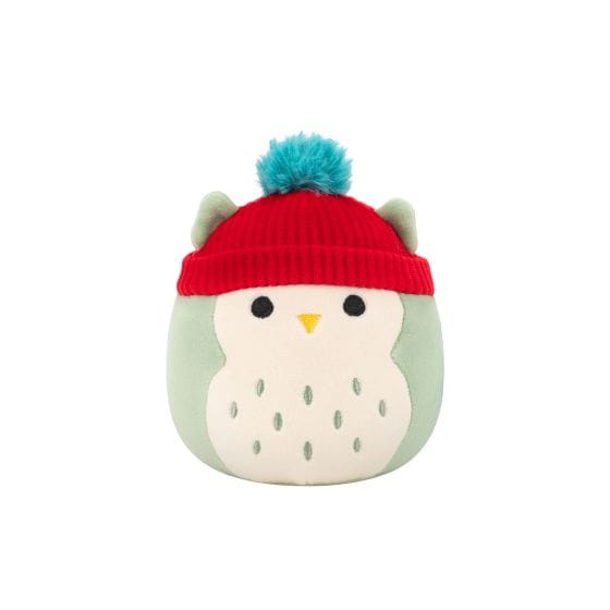 Squishmallows 7.5" Holiday Oba Sage Green Owl With Burgundy Hat Plush Squishmallows 7.5" Holiday Oba Sage Green Owl With Burgundy Hat Plush