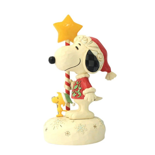 Star Light; Star Bright (Snoopy with Light Up Star Staff) Figurine Peanuts By Jim Shore 6018684 Star Light; Star Bright (Snoopy with Light Up Star Staff) Figurine Peanuts By Jim Shore 6018684