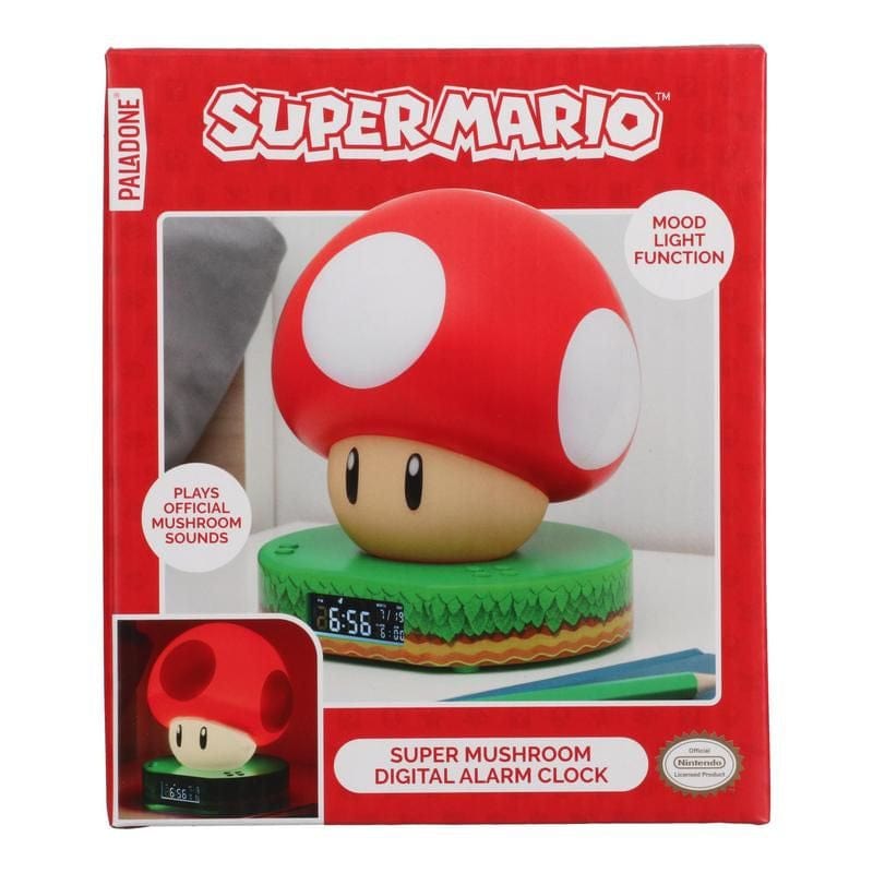 Super Mushroom (Super Mario) Alarm Clock By Paladone
