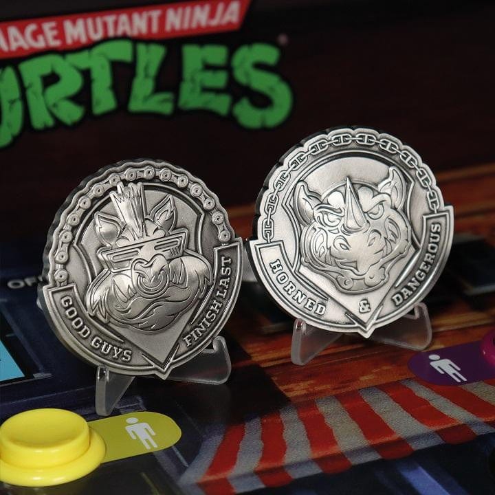 Teenage Mutant Ninja Turtles Bad Guys Bebop & Rocksteady Medallion Set