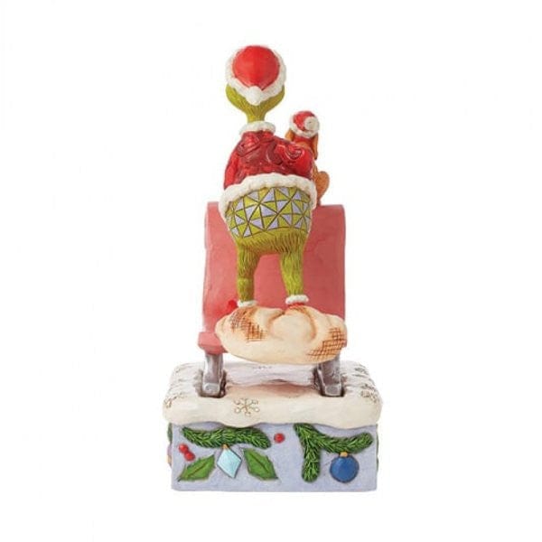 The Grinch and Max On A Sled Figurine By Jim Shore 6015215