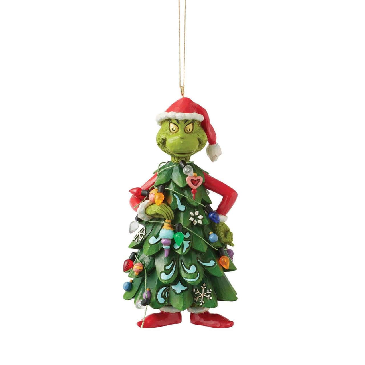 The Grinch by Jim Shore Set of 3 Hanging Ornaments Bundle