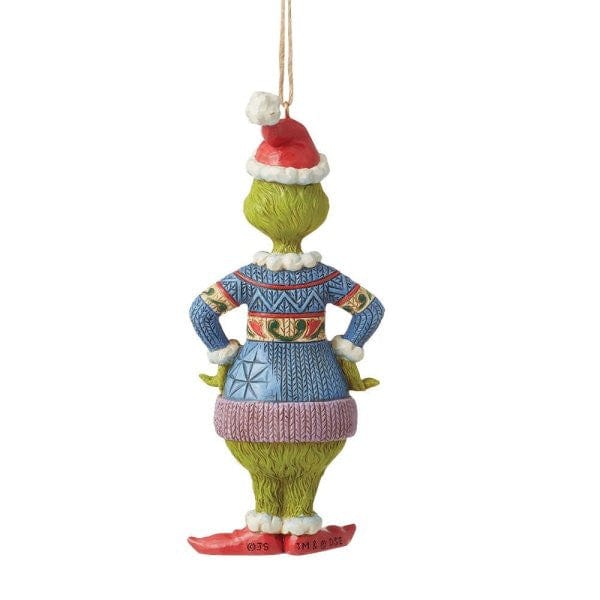 The Grinch Dated 2023 Sweater Hanging Ornament Figurine By Jim Shore 6012707