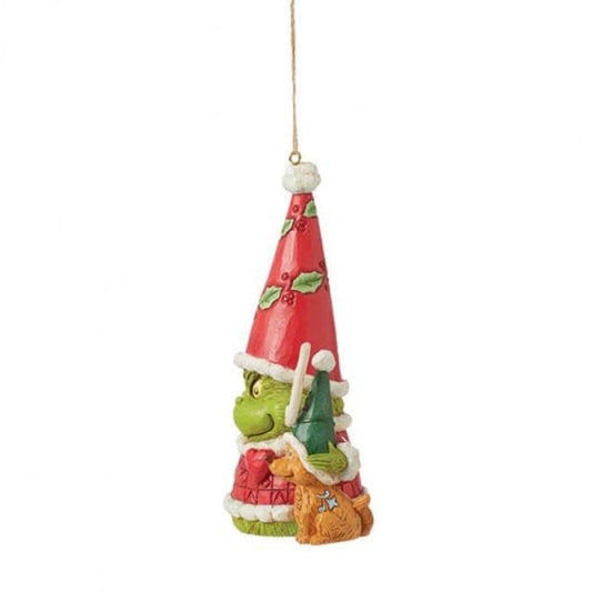 The Grinch Gnome With Max Hanging Ornament By Jim Shore 6015228 The Grinch Gnome With Max Hanging Ornament By Jim Shore 6015228