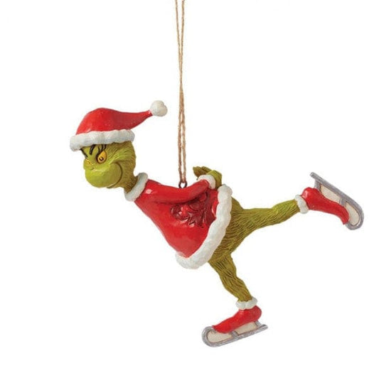 The Grinch Ice Skating Hanging Ornament By Jim Shore 6015225 The Grinch Ice Skating Hanging Ornament By Jim Shore 6015225