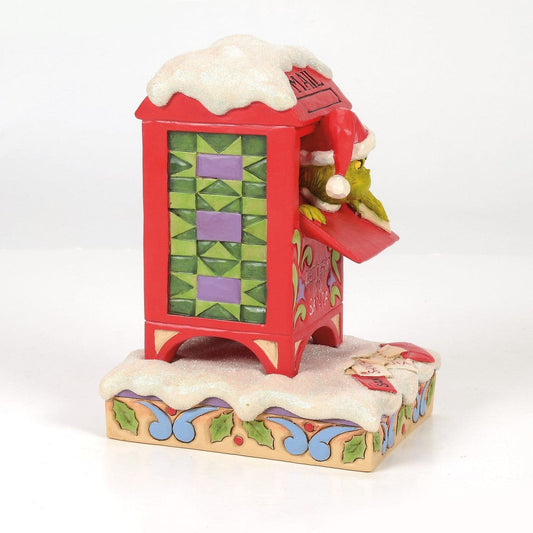 The Grinch In Mailbox Figurine By Jim Shore 6017057 The Grinch In Mailbox Figurine By Jim Shore 6017057