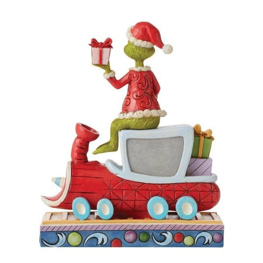 The Grinch on Train Figurine By Jim Shore 6010776 The Grinch on Train Figurine By Jim Shore 6010776