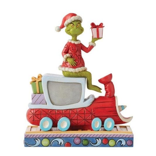 The Grinch on Train Figurine By Jim Shore 6010776 The Grinch on Train Figurine By Jim Shore 6010776