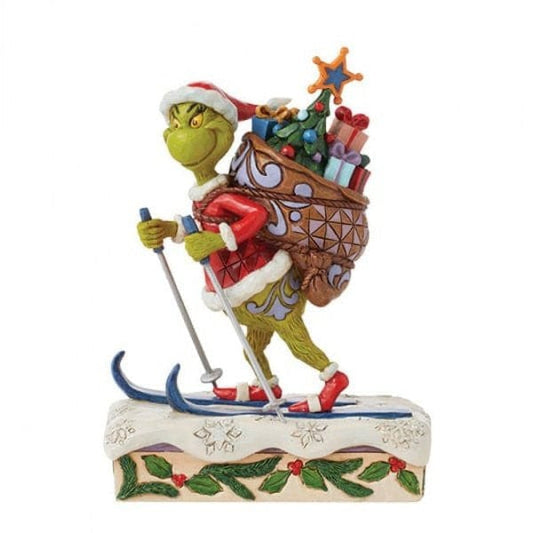 The Grinch Skiing Figurine By Jim Shore 6015216 The Grinch Skiing Figurine By Jim Shore 6015216