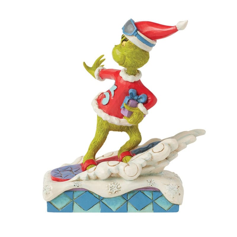 The Grinch Snowboarding Figurine By Jim Shore 6017066