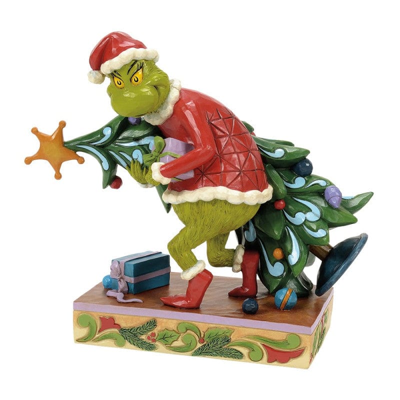 The Grinch Stealing A Christmas Tree Figurine By Jim Shore 6017064