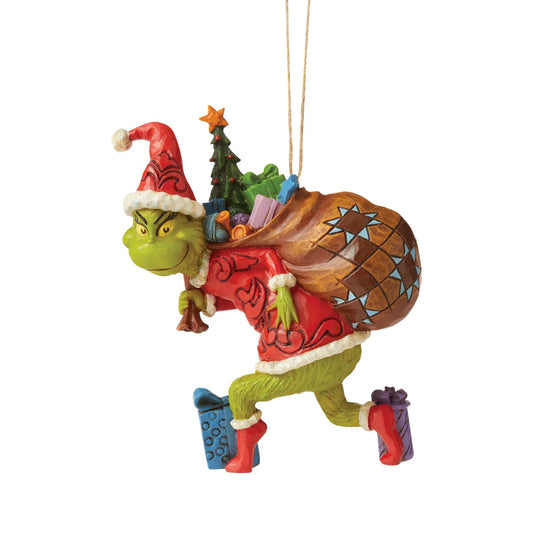 The Grinch Tiptoeing Hanging Ornament By Jim Shore 6006572 The Grinch Tiptoeing Hanging Ornament By Jim Shore 6006572