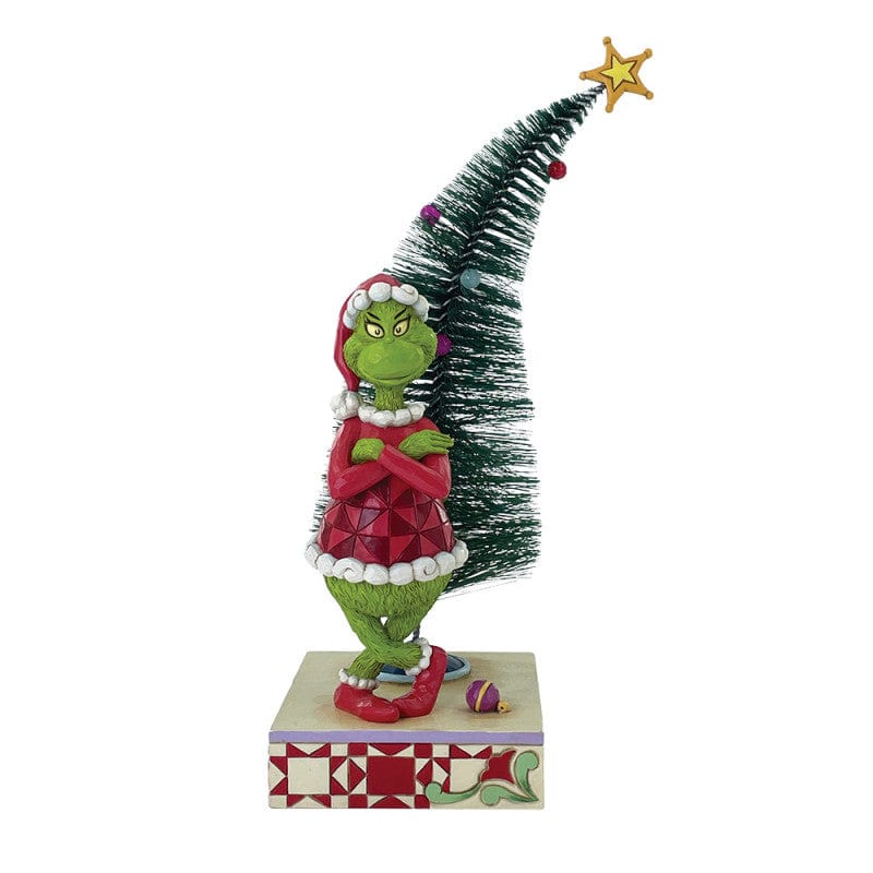 The Grinch with Arms Crossed and A Sisal Tree Figurine By Jim Shore 6017065