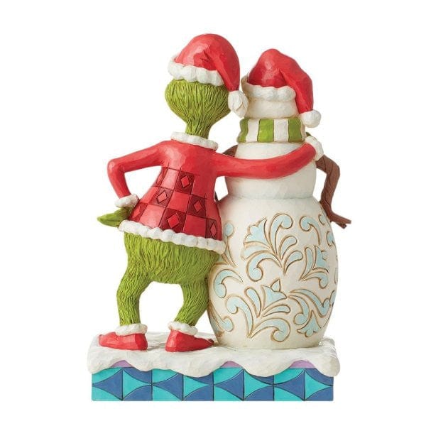 The Grinch with Grinchy Snowman Figurine By Jim Shore 6012695