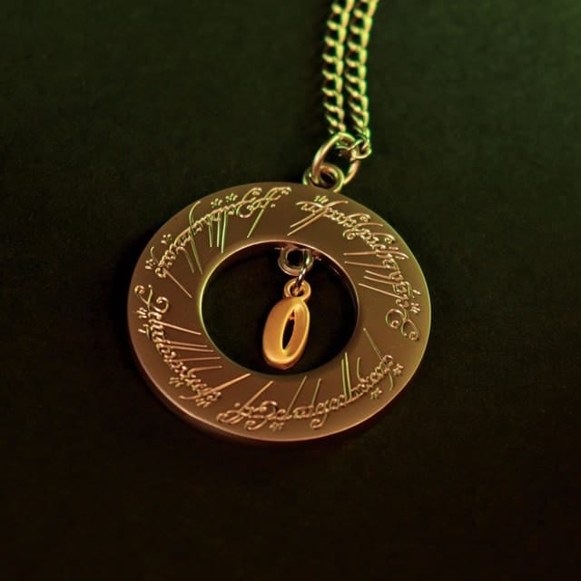 The Lord of the Rings One Ring Necklace The Lord of the Rings One Ring Necklace
