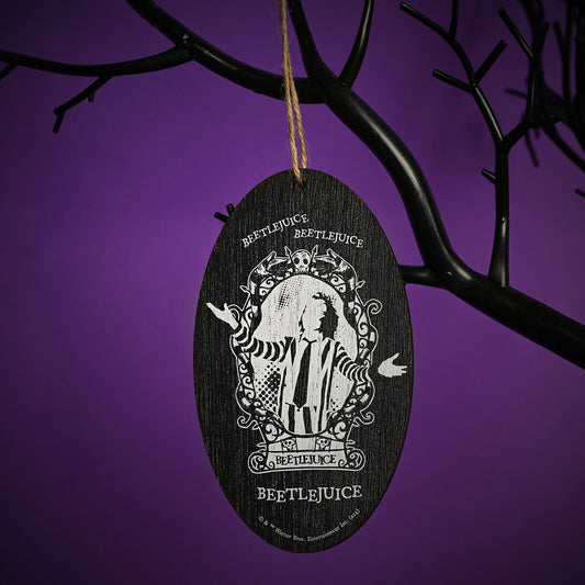 Warner Bros Beetlejuice Oval Hanging Decoration - Betelgeuse Beetlejuice