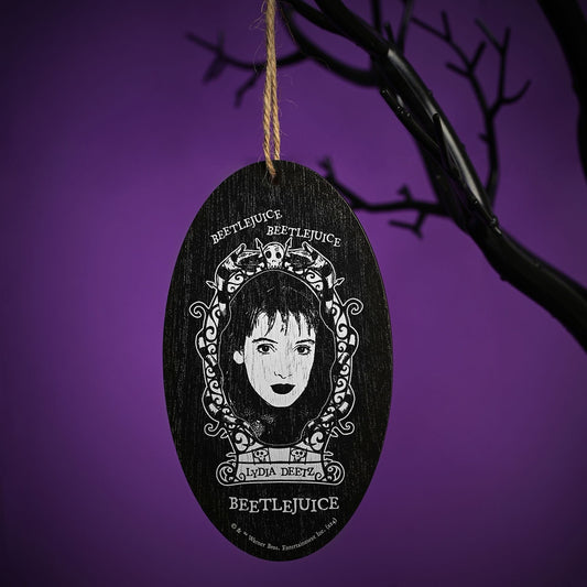 Warner Bros Beetlejuice Oval Hanging Decoration - Lydia Beetlejuice