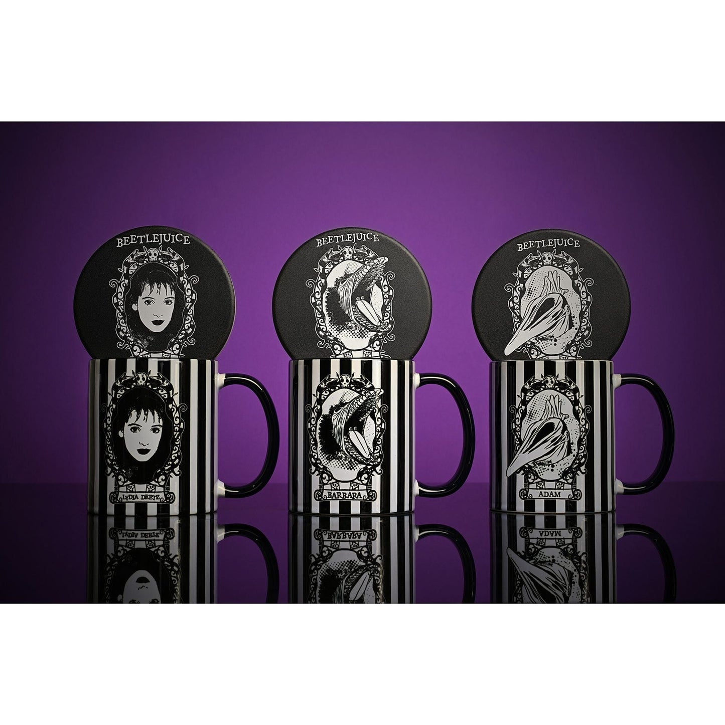 Warner Bros Beetlejuice Striped Mug - Barbara Warner Bros Beetlejuice Striped Mug - Barbara