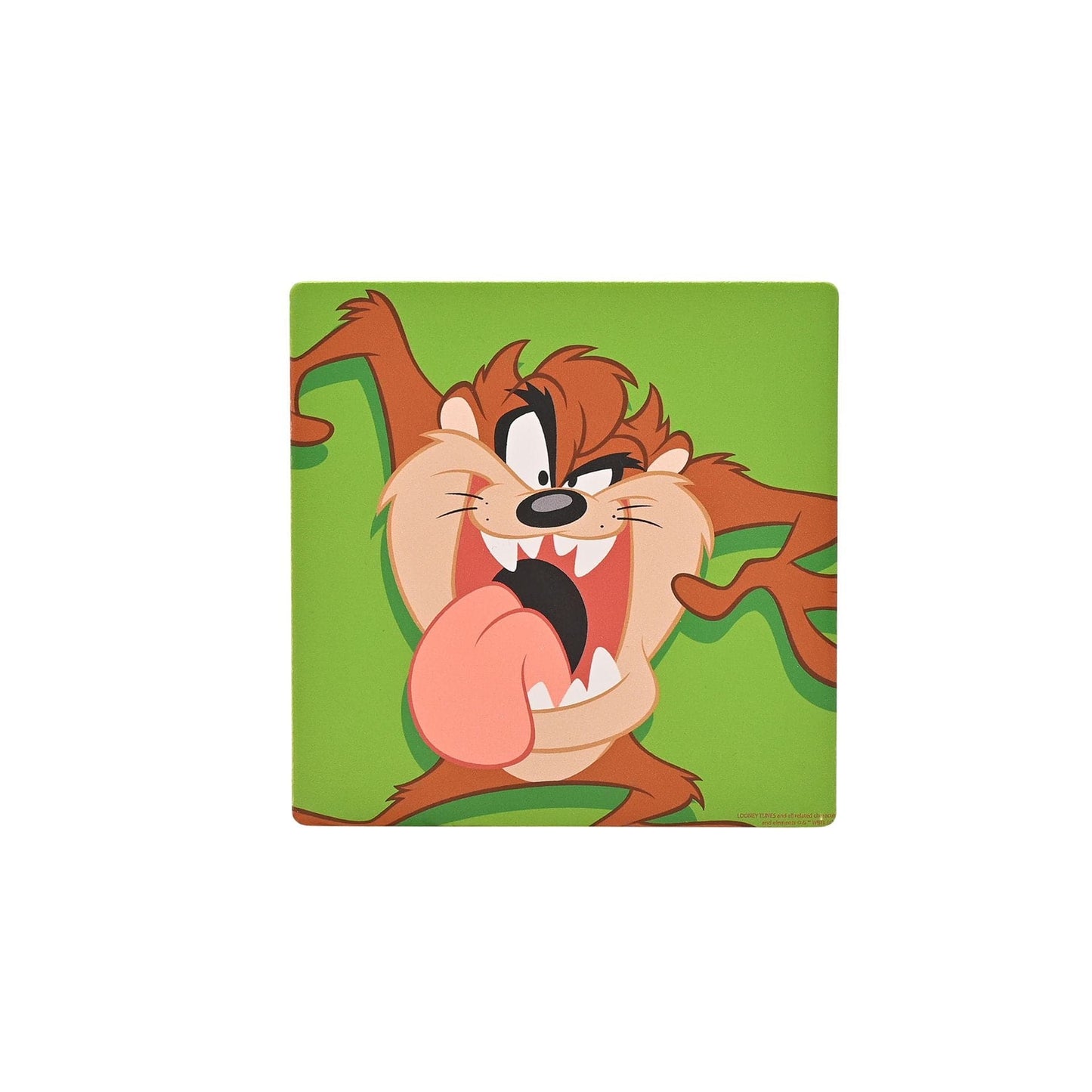 Warner Bros Looney Tunes Tasmanian Devil Ceramic & Cork Finish Square Coaster