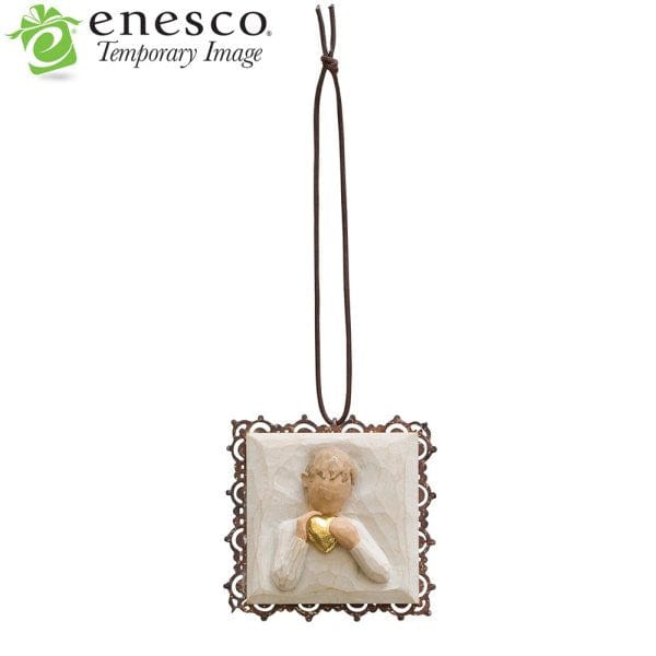 Willow Tree Heart of Gold Metal-edged Ornament 26204