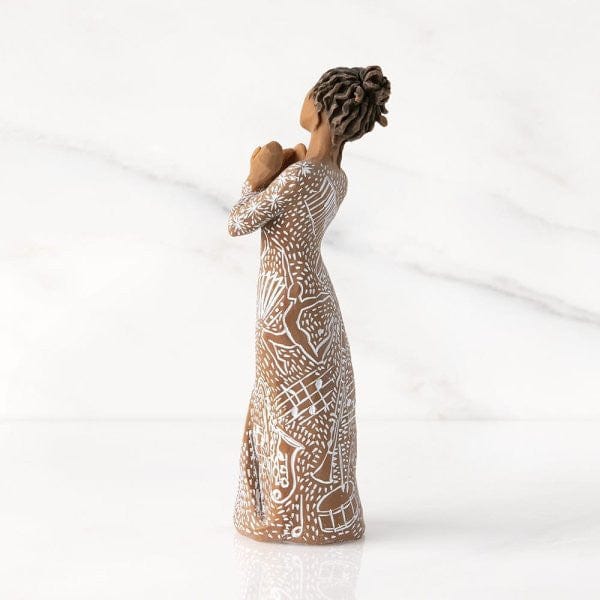 Willow Tree Music Speaks Figurine (darker skin and hair) 28232