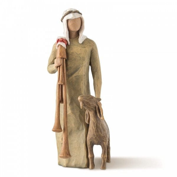 Willow Tree Zampognaro (Shepherd with bagpipe) Nativity Figurine