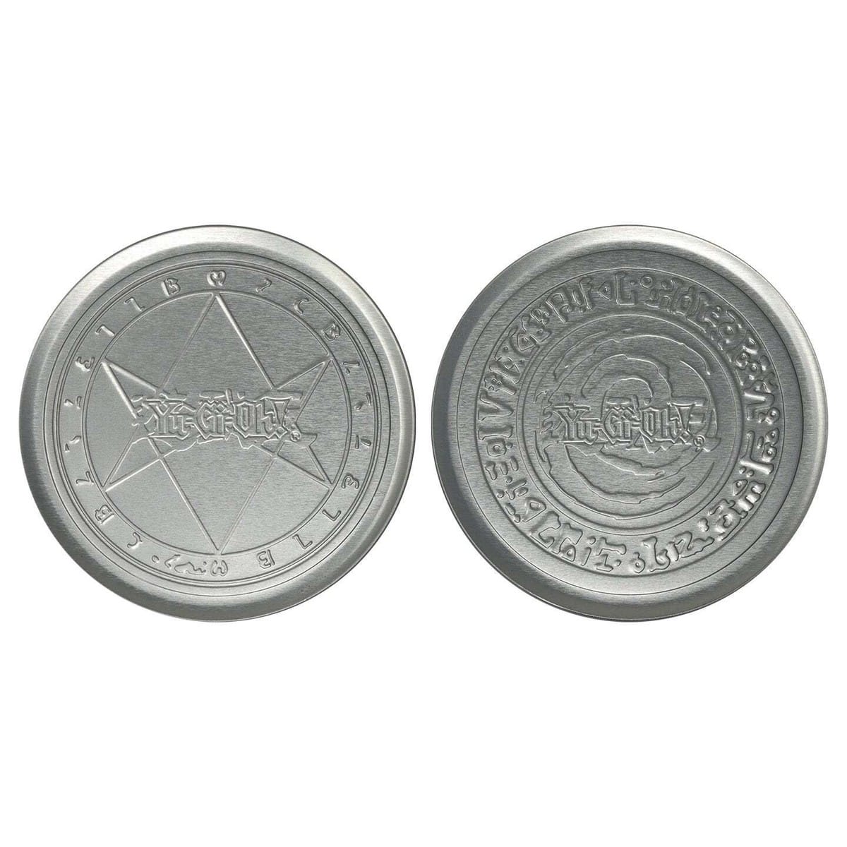 Yu-Gi-Oh! Set of 4 Embossed Metal Coasters Yu-Gi-Oh! Set of 4 Embossed Metal Coasters