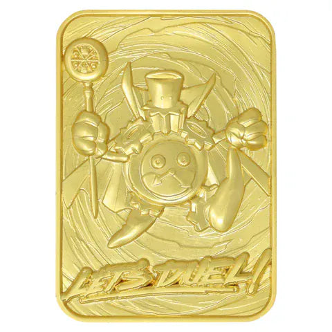 yu-Gi-Oh! Time Wizard 24K Gold Plated Metal Card yu-Gi-Oh! Time Wizard 24K Gold Plated Metal Card