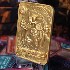 yu-Gi-Oh! Time Wizard 24K Gold Plated Metal Card
