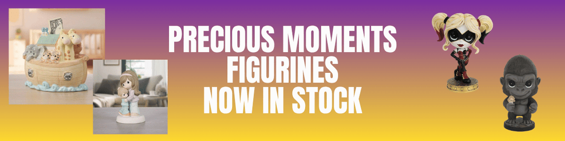 promotional header banner for the Precious Moments collection of figurines