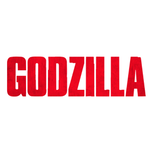 The word GODZILLA in bold, distressed red capital letters on a white background.