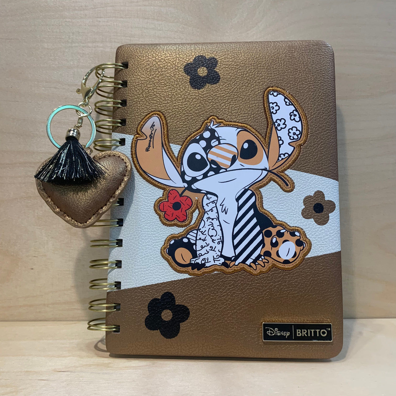 Disney Britto Stitch Leather Notebook 6013558