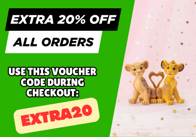 promotional banner for an extra 20% off all orders for a limited time.