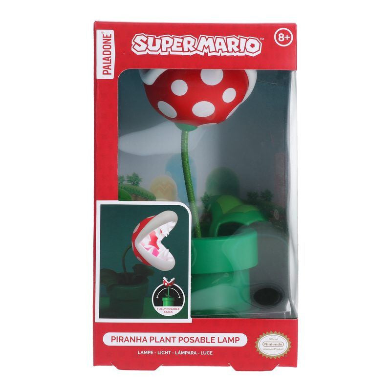 Super Mario Mini Piranha Plant Posable Lamp By Paladone
