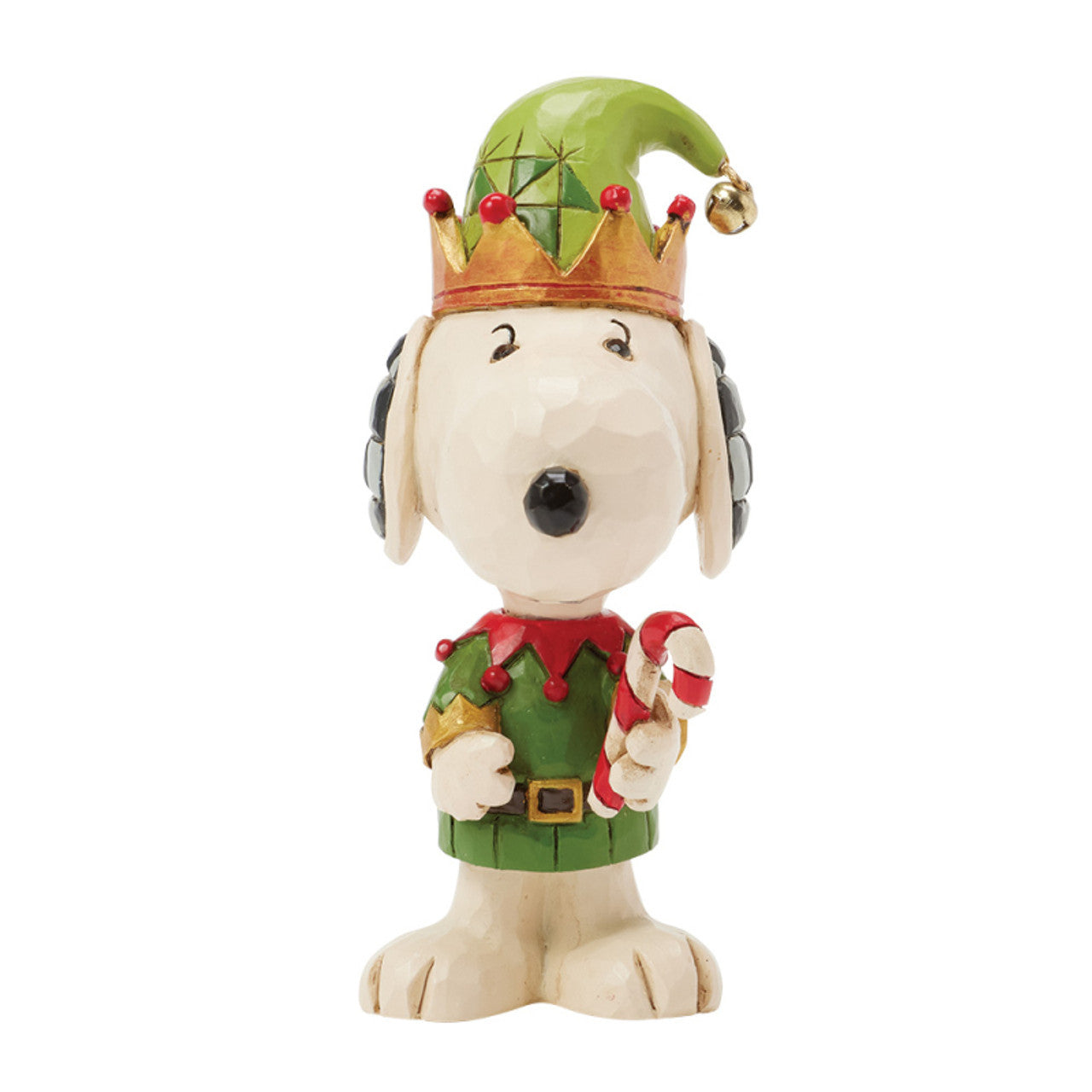 Snoopy by Jim Shore Christmas Mini Figure Bundle - Snoopy Elf & Santa