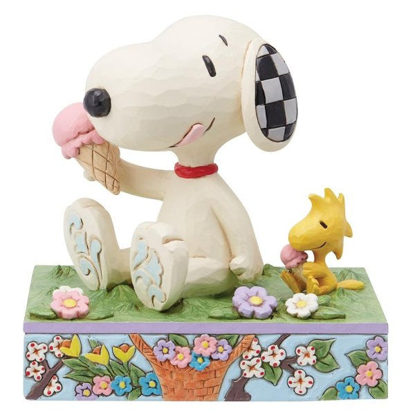 A Summertime Treat (Snoopy Eating Ice Cream) Peanuts Figurine By Jim Shore 6014349