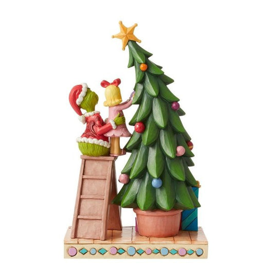 The Grinch and Cindy Lou Decorating the Tree Figurine By Jim Shore 6012694