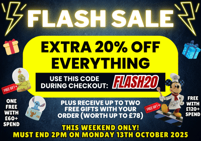 Banner promoting a Flash Sale with 20% off everything all weekend.