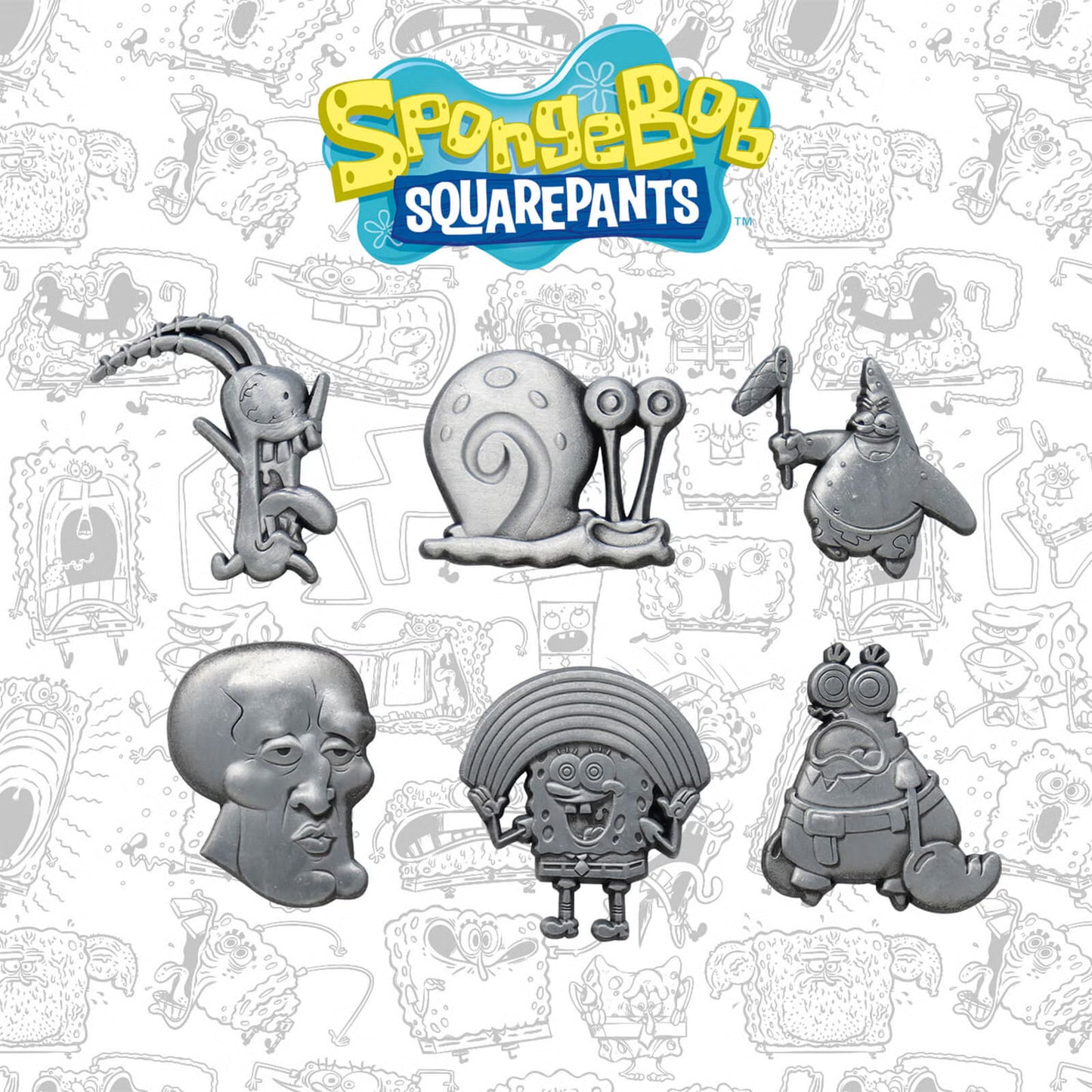 Spongebob Squarepants Set Of 6 Limited Edition Badges