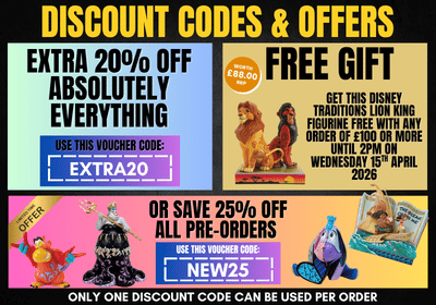 Promotional poster with discount codes and offers on a colorful background